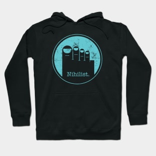 The Big Lebowski - Minimalist Nihilist Blue Hoodie